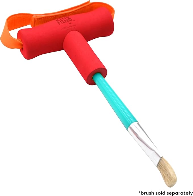 T-Shaped Grip Tools - The Kind Mind Company™ Adaptive Art, Accessibility Aid for Kids & Adults, Mobility Aid for Painting, Drawing, Gripping - Small, 2-Pack