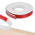 U-Shape Edge Banding, 1.18 Inch x 16.4 FT Self Adhesive Rubber Edge Trim Flexible TPE Corner Protector for Desk/Shelves/Furniture/Countertop/Table/Cabinet/Plywood [White]