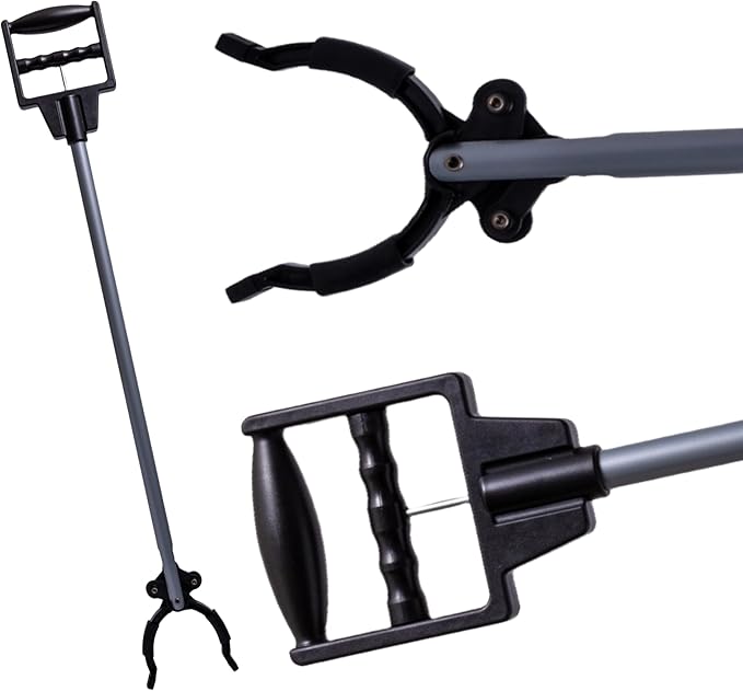 31’’ Grabber Reacher Tool - Heavy Duty 5 lb. Weight Capacity Reaching Picker Upper Stick with Full handgrip for Post Surgery, Seniors, Cleaning Trash (36)