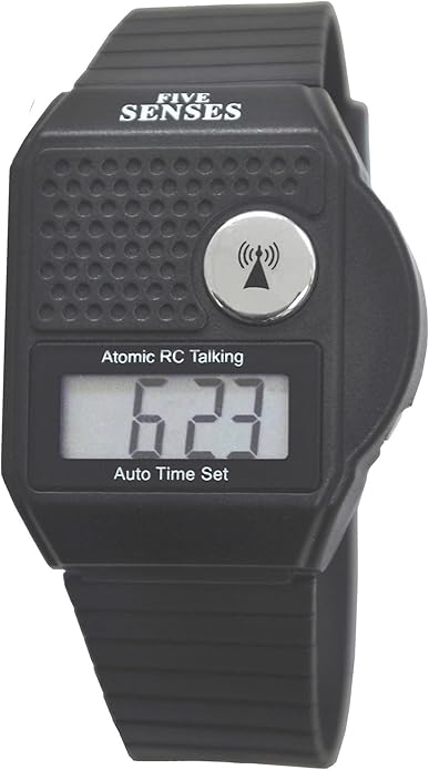 FIVE SENSES - English Atomic Talking Watch, Easy to use for Seniors Blind Men Women, Loud Talking Watch with Sound for Vision Impaired, Watches for Elderly Women, Blind People Products 1095