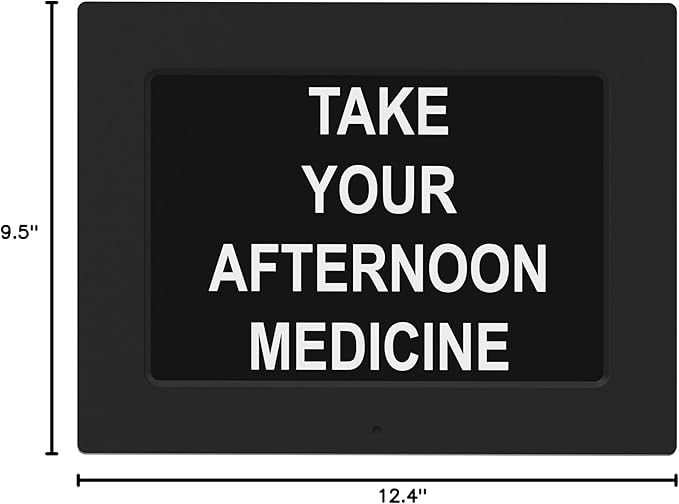 American Lifetime Upgraded Version, Day Clock Extra Large Impaired Vision Digital Clock with Backup and 5 Alarm Options, Black 12 Inches