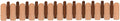 Wall Mounted Piano Key Hanger | Flip Style Hook | Entrance Wall Art Hook, Made of Oak Wood (3 Times Painted, 4 Times Polished) (Arc Walnut-Beech, 12Hooks)