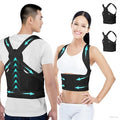 zhanghe Posture Corrector for Women and Men,4 In 1 Adjustable Full Back Brace,Posture Braces Can Relieve Upper and Lower Back Pain(Blue Black)