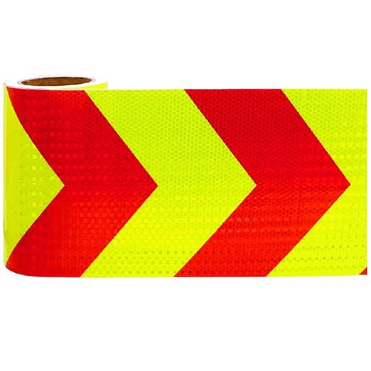 Reflective Tape Outdoor Waterproof 16 inch for Cars, High Visibility Hazard Conspicuity Warning Safety Industrial Marking Tape (66 feet)
