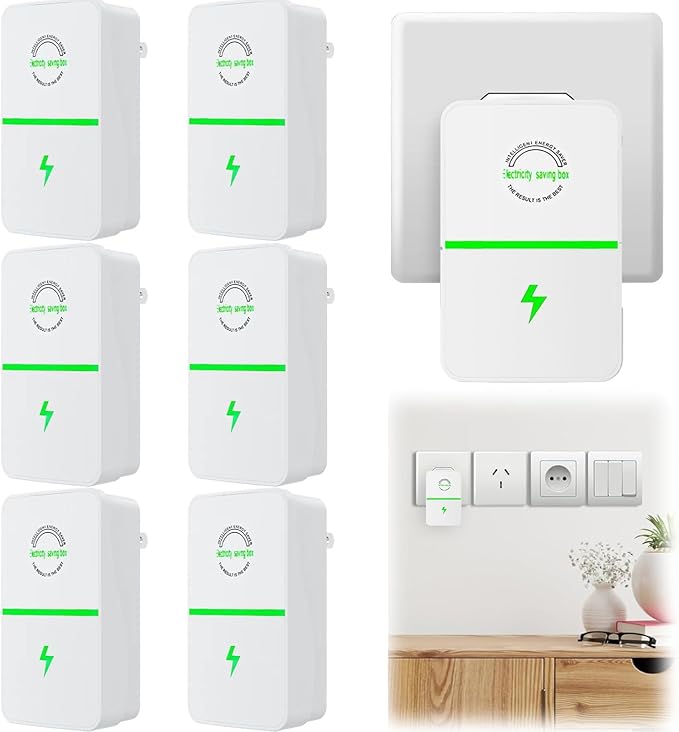 Ecowatt Saving Device Powernova Electricity Save Box Voltpro Esaver Reduce Electricity Waste by 50% for Household Office Markets Us Plug 90v-250V 30KW (6PCS)