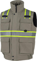 VENDACE Safety Vest High Visibility Reflective Fleece Winter Vest for Men with Pockets Hi Vis Construction Work Vest