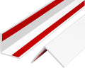 Wall Corner Protector PVC Self-Adhesive Guards for Furniture, Cabinet Edge Protection (White, 1.18“X 48”-12Pcs)