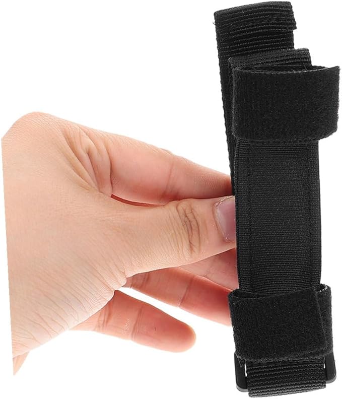 Balacoo 2pcs Slip-Resistant Cutlery Cuff Holder for Eating Assistance Lightweight Elastic Hand Strap for Elderly and Disabled Utensil Grip Aid for Stable Meal Support