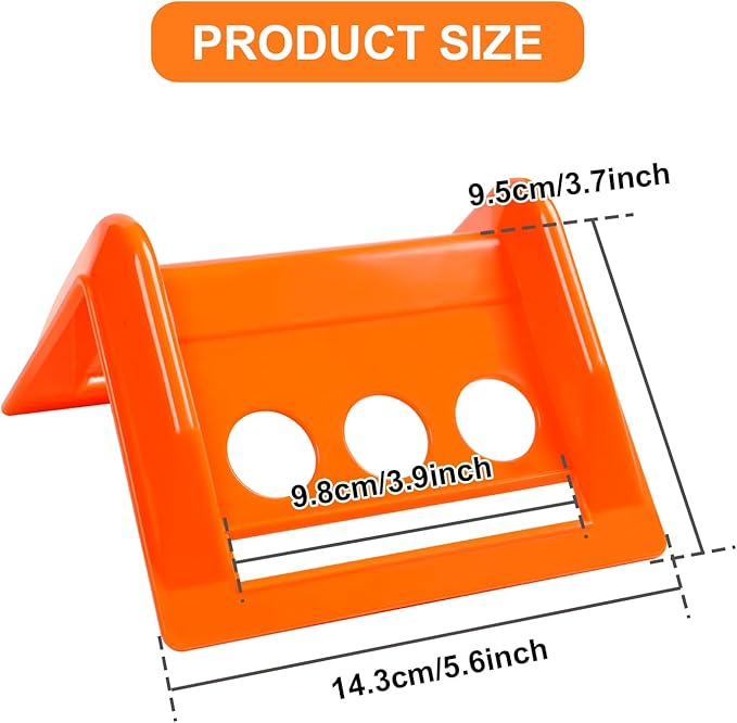 24 Pack 4" Flatbed Edge Protectors with Carrying Case, 4" Winch Ratchet Straps Plastic Corner Protectors for Flatbed Cargo Load (Orange)