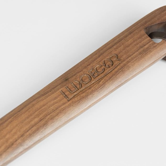 Luxdecor 2 Pack Long Handle Wood Shoe Horn for Men 24in Wooden Shoe Horn Long Handled for Seinors Women Kids Wood Shoe Helper