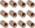 12 Pack Anti-Collision Corner Drawer Bumpers, Silicone Protector for Cabinet Handle, Silicone Cabinet Pull Covers (Brown)