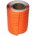 Industrial Reflective Tape Orange 4 inch for Cars, Outdoor Waterproof Hazard Conspicuity Warning Marking Tape (10 feet)