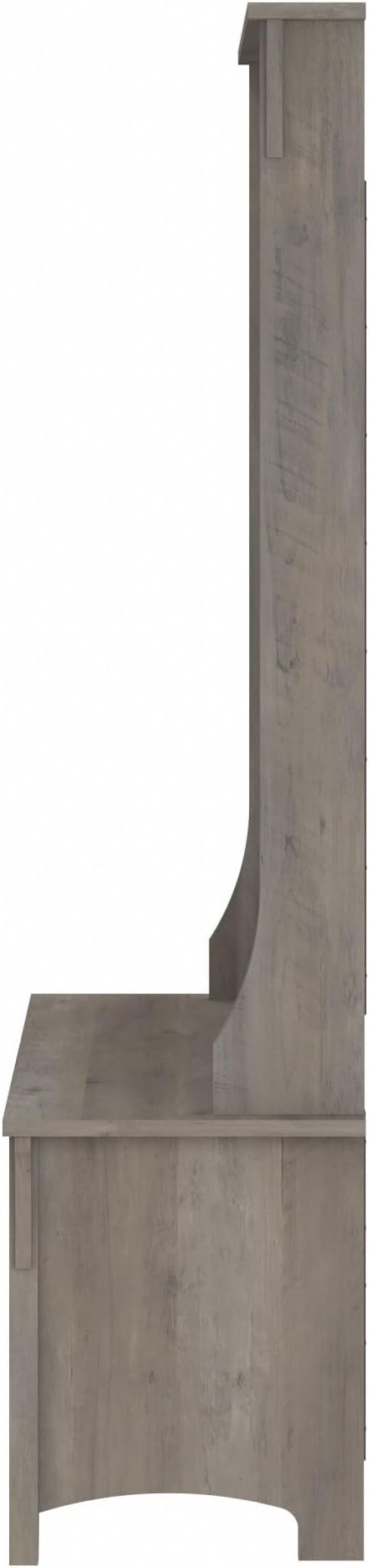Bush Home Salinas Hall Tree with Shoe Storage Bench in Driftwood Gray, Multi-Purpose Home Organizer, Entryway Solution with Seating and Hooks