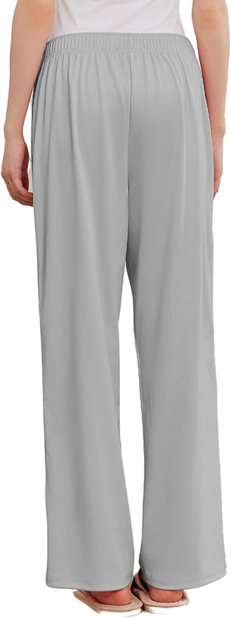 Deyeek Women's Tear Away Pants Side Split Snap Open Bottom Sweatpants Leg Breakaway Post Surgery Pants with Pockets