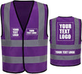 AYKRM 12 colour High visibility viz vest hi vis viz reflective work construction safety vest (XS-8XL)