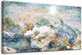 DZRWUBHS Abstract Canvas Wall Art for Living Room and Bedroom - Large Decorations for Office - Mountain Painting Framed Pictures - Farmhouse Home Decor Artwork 20"X40"
