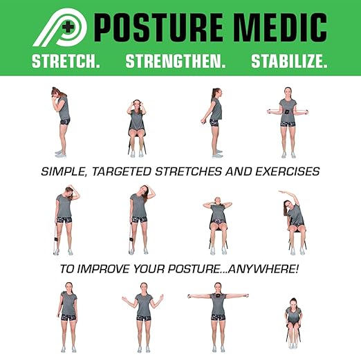 PRIMEKINETIX PostureMedic Dynamic Posture Corrector - Active Resistance Training System for Upper Back Strengthening & Shoulder Alignment - Stretches Chest, Strengthens Back - Doctor Recommended - Size XL (Orange)