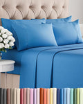 Cal King 6 Piece Sheet Set - Cooling and Breathable Bed Sheets - Hotel Luxury Bed Sheets for Women, Men, Kids and Teens - Deep Pockets - Easy Fit - Soft and Wrinkle Free - Cal King Royal Blue Sheets