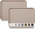 Boot Tray for Entryway Indoor, Heavy Duty Shoe Mat Tray 2 Packs, 16.7"x12.8" Waterproof Mat with Raised Edge, Outdoor Multi-Purpose for Boots, Shoes, Garden, Pets