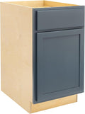 Quicklock RTA (Ready-to-Assemble) | Base Kitchen Cabinets - Shaker Style | Made in America (Needlepoint Navy, 21" Wx34.5 Hx24 D Base)