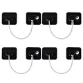YEYA Upgraded Refrigerator Locks 4 Pack, Baby Proof Cabinet Locks with Keys, Safety Cabinets Door for Toddler