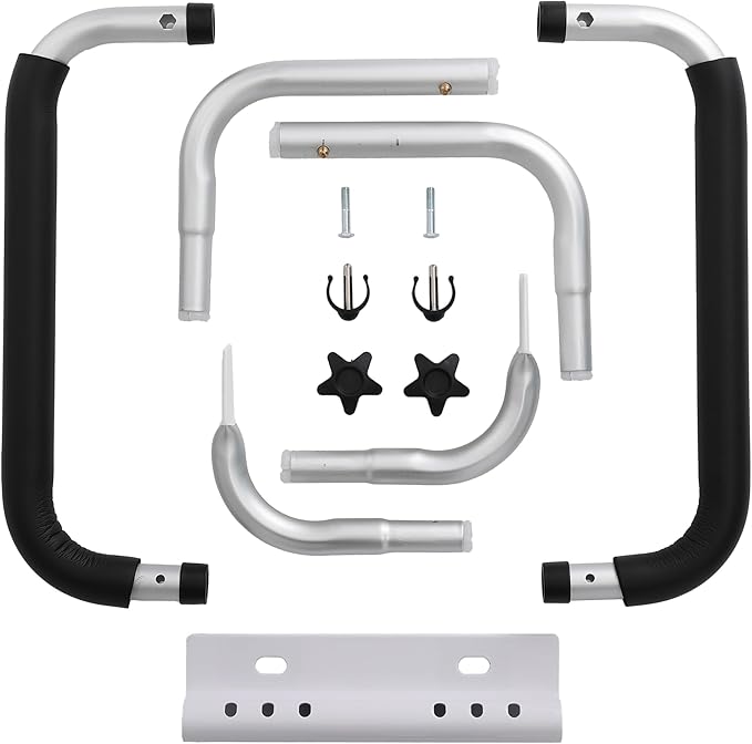 BIRDROCK HOME Toilet Seat Safety Rail for Seniors | Handrail Support Safety Frame for Bathroom | Easy Install - Elderly, Handicap, Bariatrics, Medical Disabled | Raised, Elevated, Assistance, Commode
