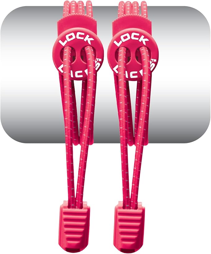 Lock Laces - Elastic No Tie Shoelaces 1 Size Fits All for Kids Adults Tieless Shoe Laces Tennis Shoes Sneakers