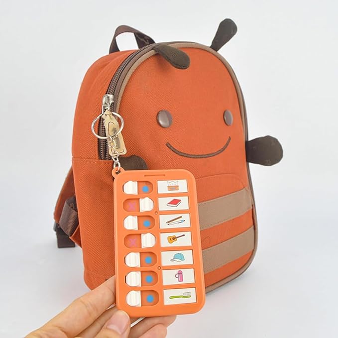 3 Pcs Reminder Board for The Elderly, ADHD Tools for Kids Portable Visual Schedule for Kids School Bag Pendant Detachable Daily Task Planning Pad with List Cards Stickers for Kids