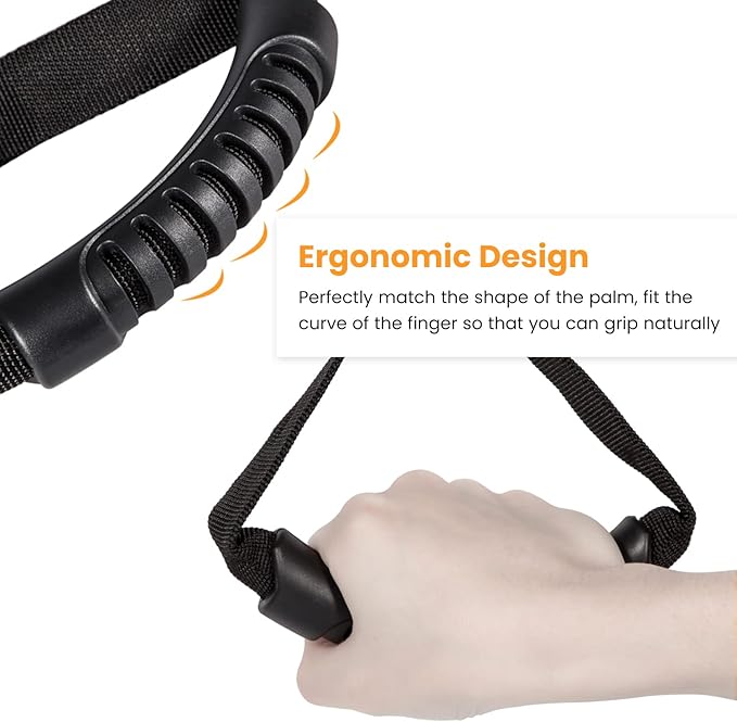 E-cowlboy Auto Cane Grab Aid - Standing Aid, Safety Handle, Mobility Assist Device - Portable, Adjustable, Nylon Grip (Black)