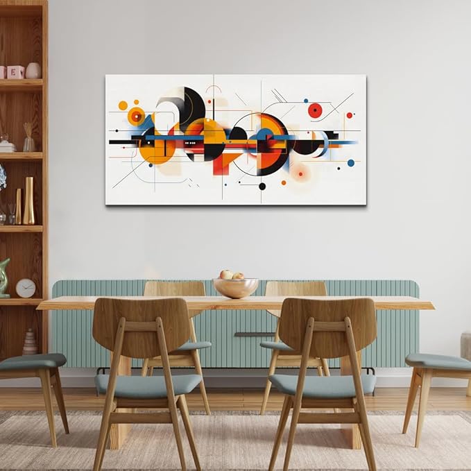 MHARTK66 Wall Art for Living Room, Bright Modern Large Canvas Prints Paintings Artwork for Walls, Colorful Minimalist Abstract Pictures for Hallway Stair Bedroom Home Office Wall Decor 20x40 In