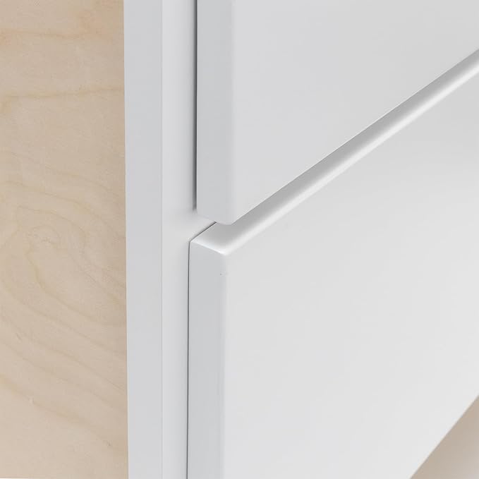 Quicklock RTA (Ready-to-Assemble) | Base Kitchen Cabinets - Shaker Style | Made in America (Pure White, 21" W x 34.5" H x 24" D 3 Drawer Pots and Pans)