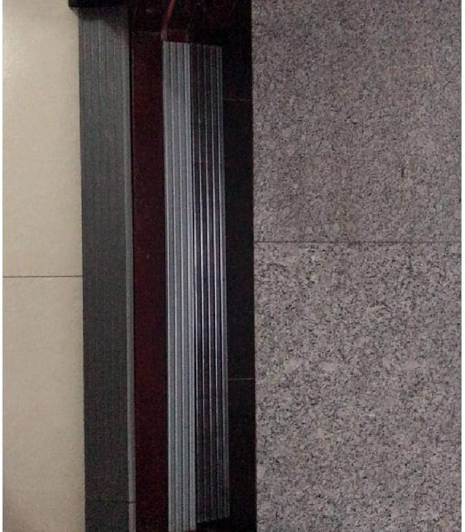 Bilaida 0.8" Rise Solid Rubber Threshold Ramp, 1500 LBS Capacity, 39" Wide Non-Slip Wheelchair Ramp for Doorway Indoor or Outdoor, Bathroom, Garage and Supermarket Entrance, Cuttable Black (0.8"H, 1)