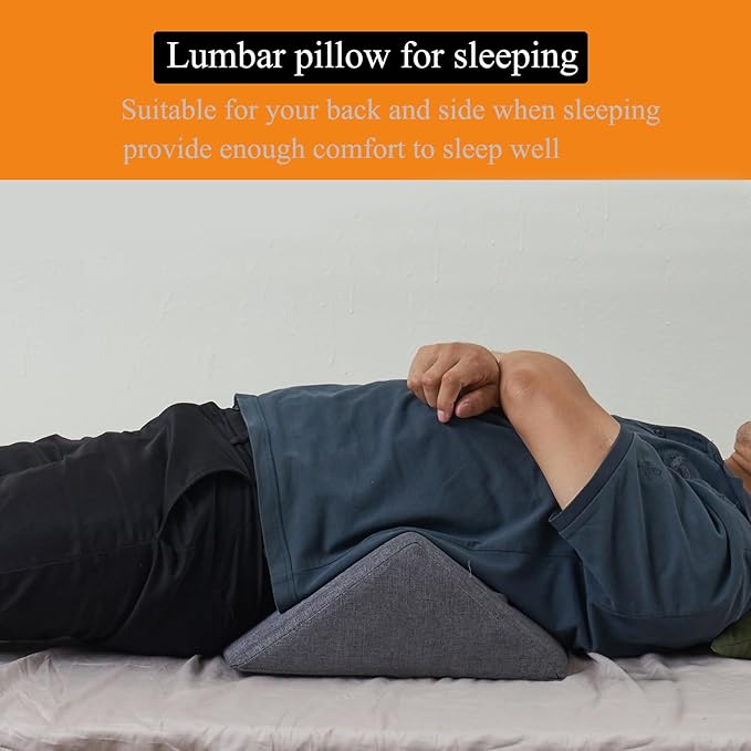 SAMTY Bed Wedges & Body positioners for Elderly/Seniors Side Sleeper(3 in 1) Triangle Bed Wedge Pillow for Back Pain Relief Wedge Pillow Set for After Surgery
