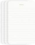 Elegant Desk Notepads for Professionals, Executive's Memo Pads, Minimalist, Gold Foiled, Lined Layout, 3 Pack, 225 Sheets Total (75 Each), 6.3" x 3.9”, 80 GSM, Eco-friendly, FSC™ Certified