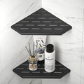 10'' Corner Bathroom Shelf, 304 Stainless Steel Pentagonal Recessed Shelf, Grout in Shower Shelf for Tiled Wall