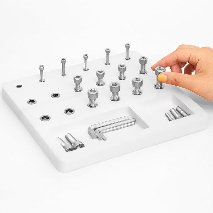 Wooden Pegboard for Finger Dexterity, Finger Strength Trainer for Grip Strength Training for Fingers, Wrists, and Hands for Home, Office, Gym, Climbing, Athletes, Musicians, and Therapy