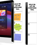 Computer Monitor Memo BoardHold on let Me Overthink This Logo Decor Monitor Message Board Sticky Notes Office Desk Accessories for Send Family Members Office Friends and Colleagues Gifts
