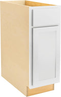 Quicklock RTA (Ready-to-Assemble) | Base Kitchen Cabinets - Shaker Style | Made in America (Pure White, 15" Wx34.5 Hx24 D Base)