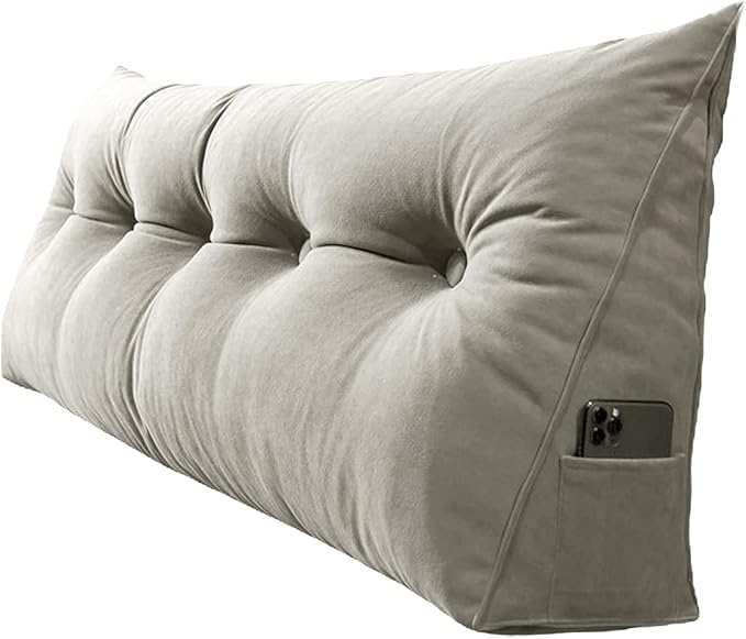 GOTOTOP Large Bolster Cushion Headboard Pillow, Soft Plush Back Support Bed Rest Pillow for Reading and Watching TV, 605020cm (#4)