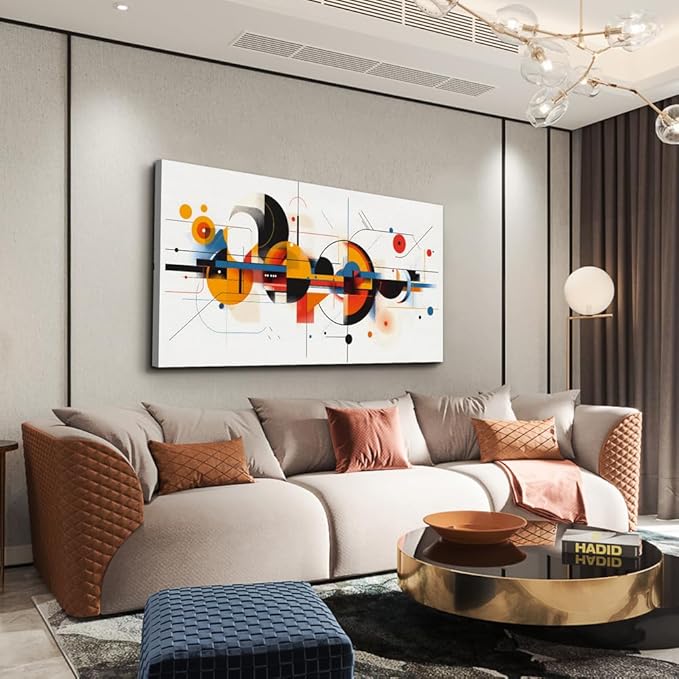 MHARTK66 Wall Art for Living Room, Bright Modern Large Canvas Prints Paintings Artwork for Walls, Colorful Minimalist Abstract Pictures for Hallway Stair Bedroom Home Office Wall Decor 20x40 In
