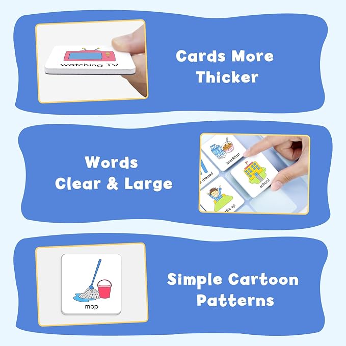 Magnetic Visual Schedule for Kids, Kids Chore Chart Cards for Morning & Bedtime, Daily Routine Chart Autism ADHD Tools for Kids,96 Magnets and Board