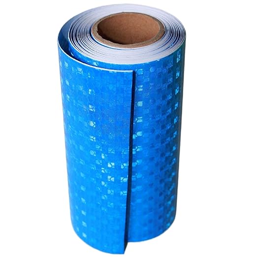 Industrial Reflective Tape Blue 6 inch for Truck, Outdoor Waterproof Hazard Conspicuity Warning Marking Tape (10 feet)
