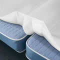 Upgrade 3-in-1 Bed Bridge Twin to King Bed Converter with Fitted Sheet- Mattress Gap Filler King Bed-with Sheet Strap Set 78"x 75"-Patent