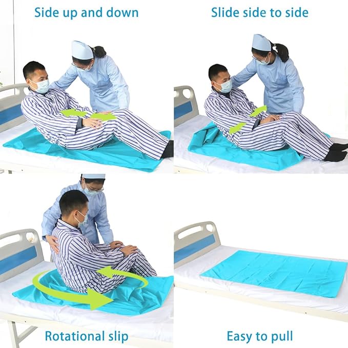 Tubular Slide Sheet for Patient Transfer，Washable & Reusable Draw Sheets, Sliding Board Suitable for Cars, Vehicles, Wheelchairs, Hospitals, Bed Transfers, Nursing Home Care，53" x 30"