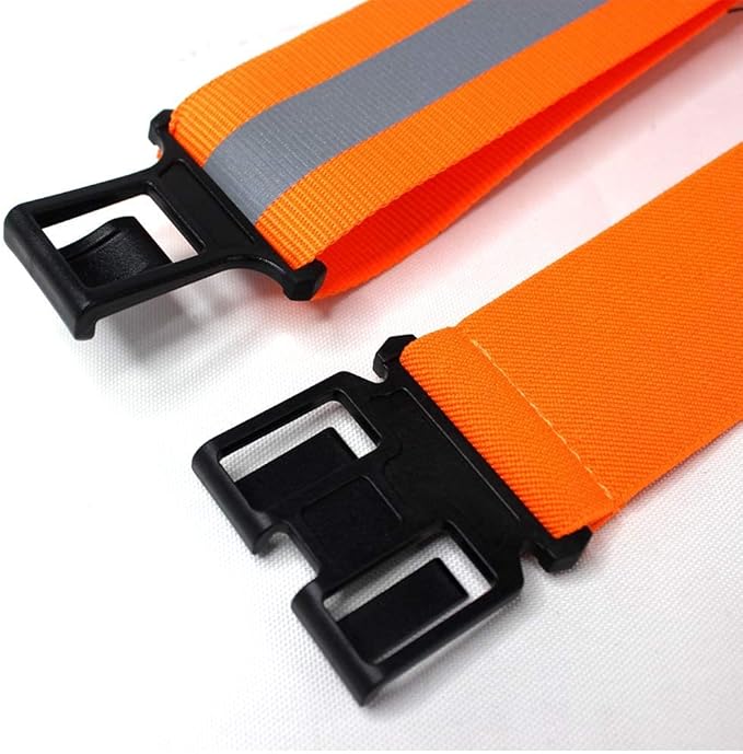 MELOTOUGH Suspenders with Non-Metal End Clip Reflective Safety Belt Clip