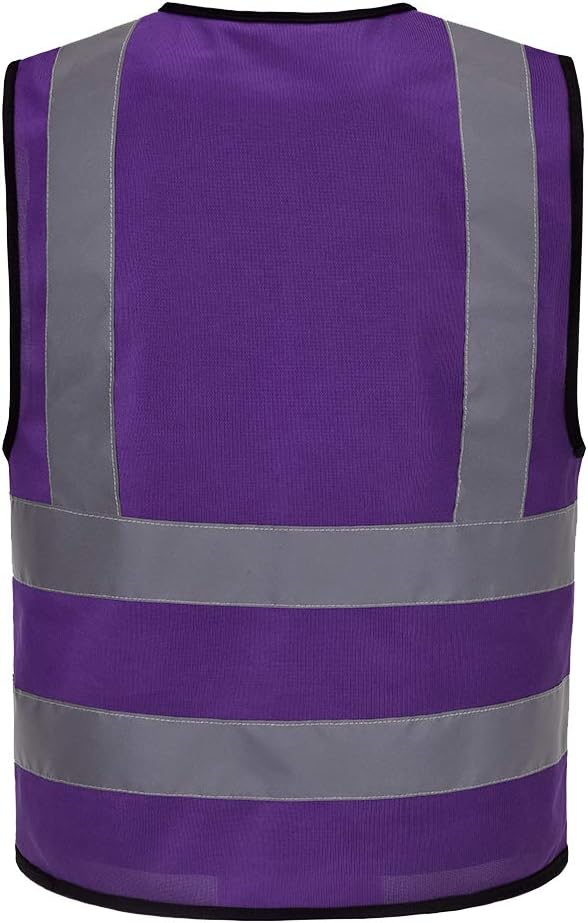 AYKRM 12 colour High visibility viz vest hi vis viz reflective work construction safety vest (XS-8XL)
