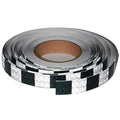 Black White Reflective Tape Outdoor Waterproof 1 inch X 166 feet, High Visibility Hazard Conspicuity Safety Industrial Marking Tape