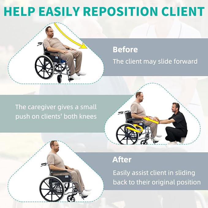 One Way Transfer Support Tubular Seat Cushion, Fall Prevention for Eldery in Chair or Wheelchair, Excellent Non-Slip Seat Cushion in Car Seat and Office Chair 17"x17"