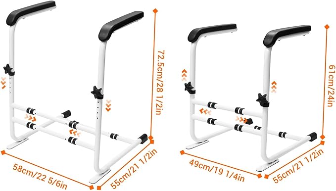 Stand Assist Aid for Elderly/Seniors/Disabled, Couch/Chair Lift Assistance Stand Up Devices-6 Levels Adjustable Height, Help Standing Aids & Supports, Up to 450 Lbs, White
