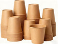 100 Pack 12 oz Paper Cups, Disposable Small Paper Cups for Tasting Samples Sauces or Desserts